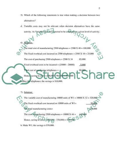 Managerial accounting