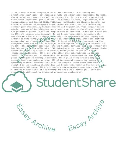 BUS499-Module 1 - Case- The Financial Perspective