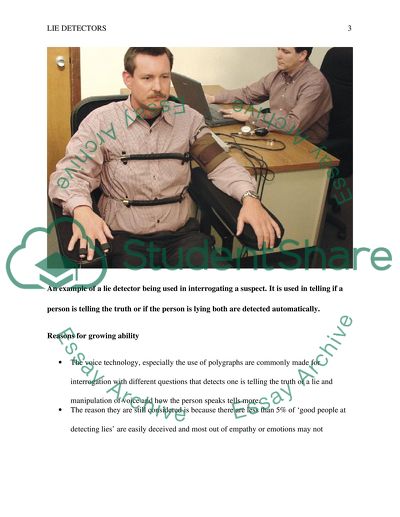 An Example of a Lie Detector Being