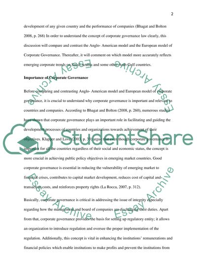 Corporate Governance Law