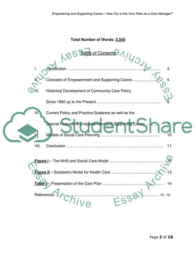 Empowering and Supporting Carers: How Far Is This Your Role as a Care Manager