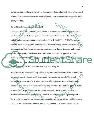 Training and Conditioning of Animals