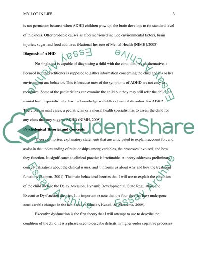 Neurobiological Condition of Attention Deficit Hyperactivity Disorder