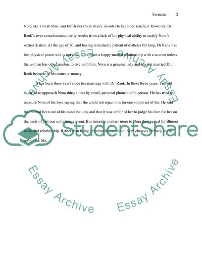 The Dolls House: A Different Ending