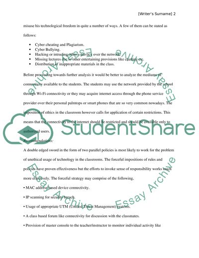 Technology Ethics In the Classroom