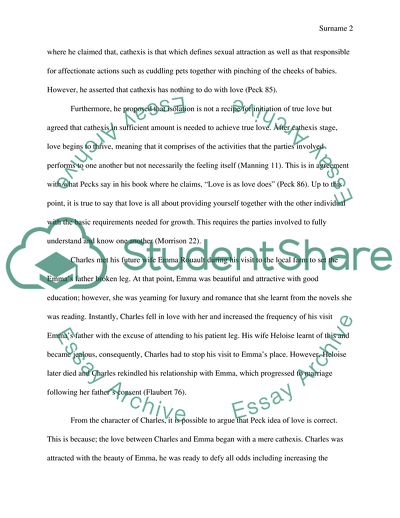 Nature of Love in Madame Bovary