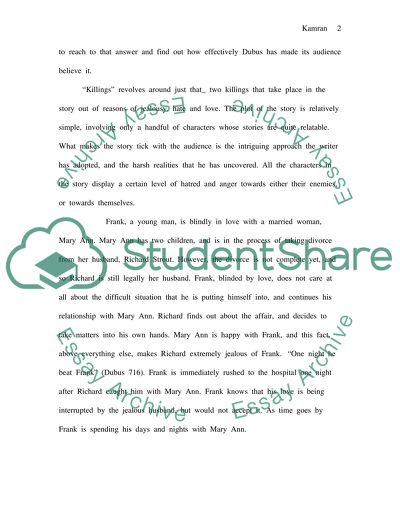 Killings by Andre Dubus