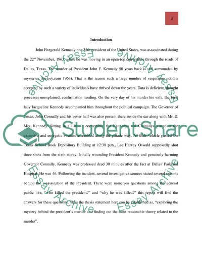 Assassination of John Fitzgerald Kennedy