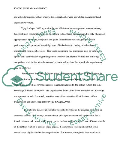 Main Aspects of Knowledge Management