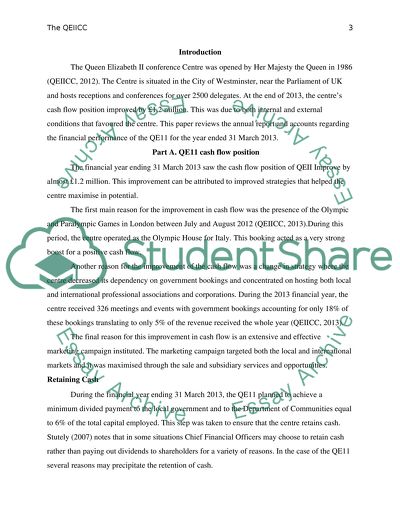 The Queen Elizabeth II Conference Centres Financial Performance