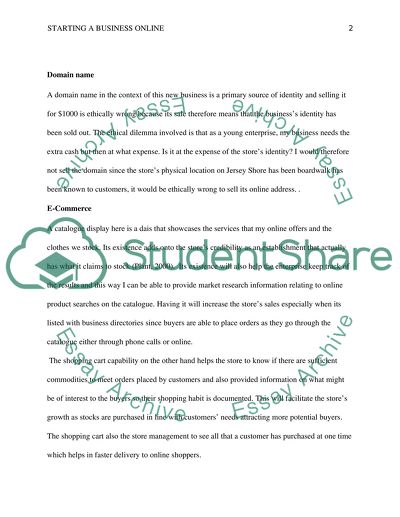 Starting a business online, Part II