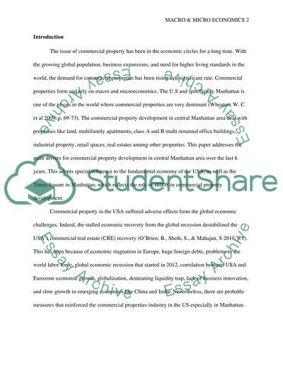 Commercial Property Development in the Central Manhattan Area