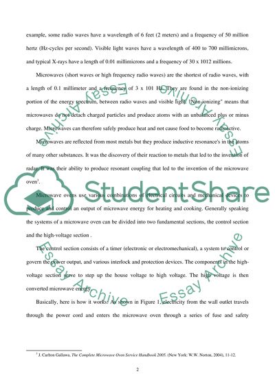 Microwave radiation essay picture