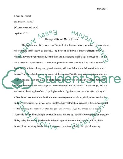 The Age of Stupid by Franny Armstrong