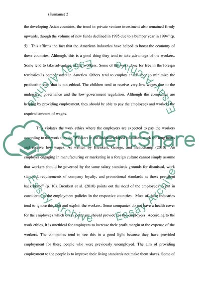 Cheap Wages for the Workers