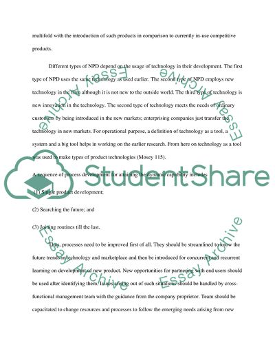 Developing a New Product