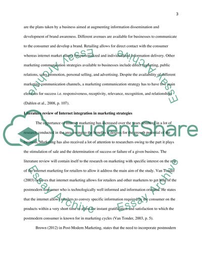 Role of Internet Marketing at Tesco