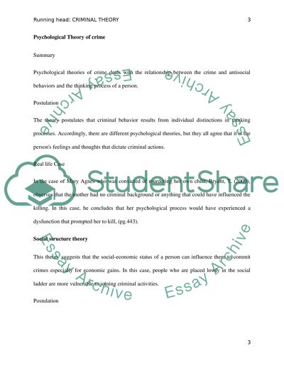 Biosocial Theory of Crime