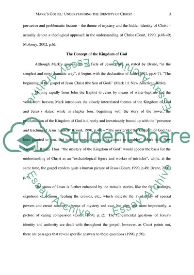 Mark gospel essay 07 image