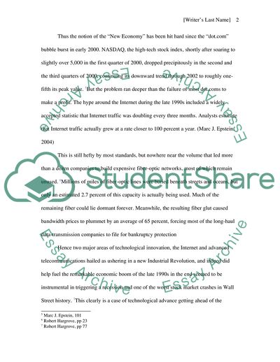 The Rise and Fall of the Dotcom Bubble