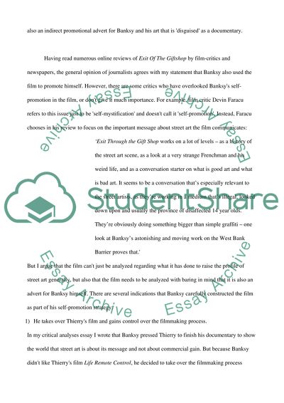 Did Banksy Use the Documentary Film Exit Through The Gift Shop to Promote Himself