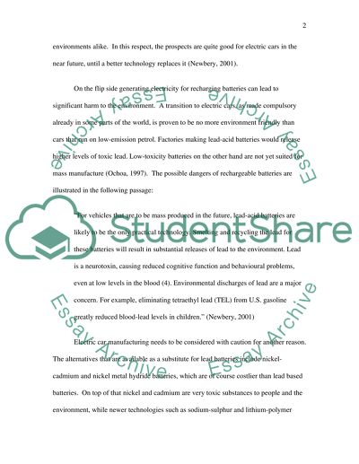 Practicalities and Prospects of an Electric Car