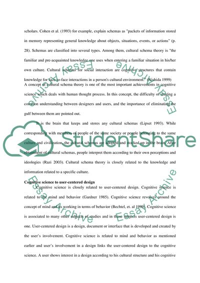 Cognitive science and schema theory