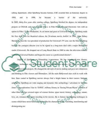 Impact and Accomplishments of Steven Speilberg