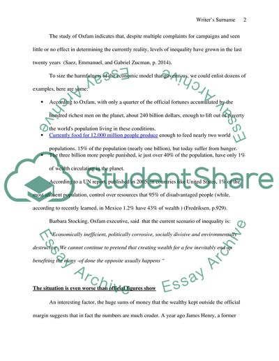 The Devastating Unequal Distribution of Wealth