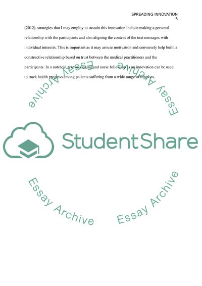 Spreading Innovation