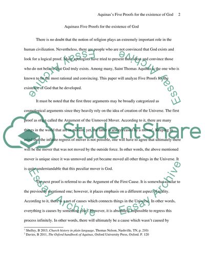 Examples Of Thesis Statements For Essays Aquinasaposs Five Proofs For The Existence Of God Thesis For Argumentative Essay Examples also Healthy Food Essays Aquinasaposs Five Proofs For The Existence Of God Essay High School Memories Essay