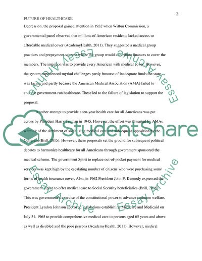 Future of Healthcare into the United States