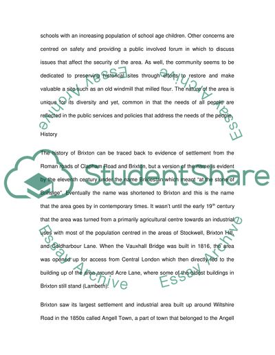 In the London Borough of Lambeth, Brixton