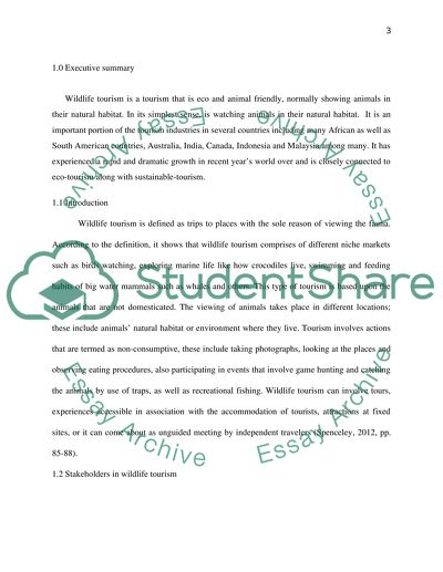 Wildlife Tourism - Future Challenges