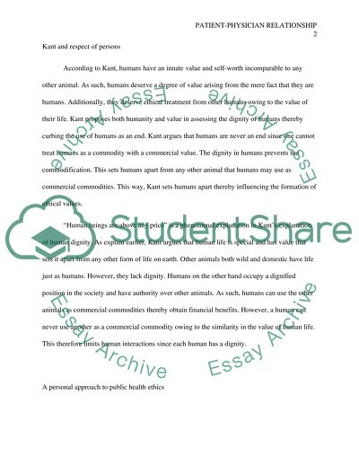 Patient-Physician relationship