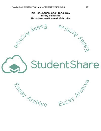 Destination Management Vancouver