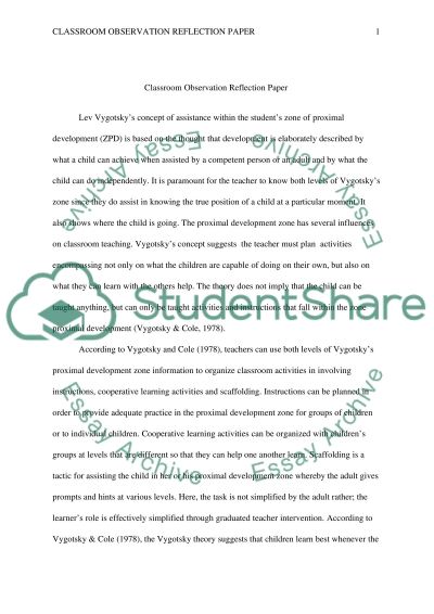 observation essay thesis