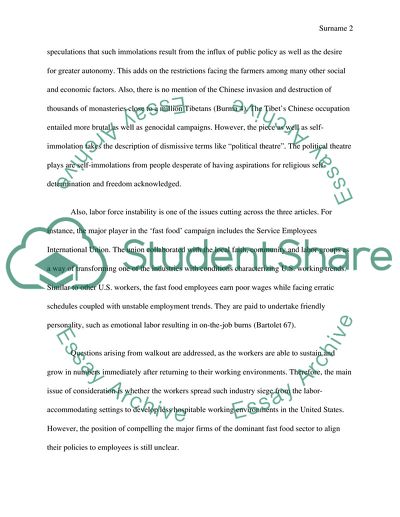 Political Frontiers in the Articles