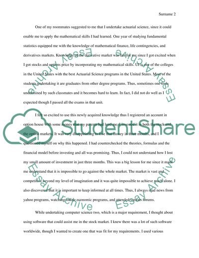 Writing a Perfect Personal Statement