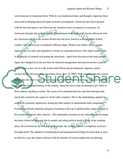 Japanese Spirit and Western Things