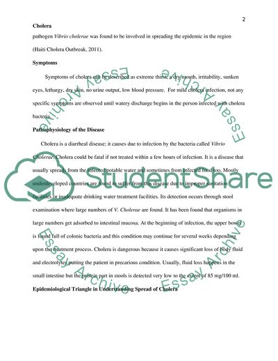 Cholera Epidemic in Haiti