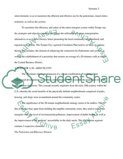 Evaluation of General Plan for Tempe City