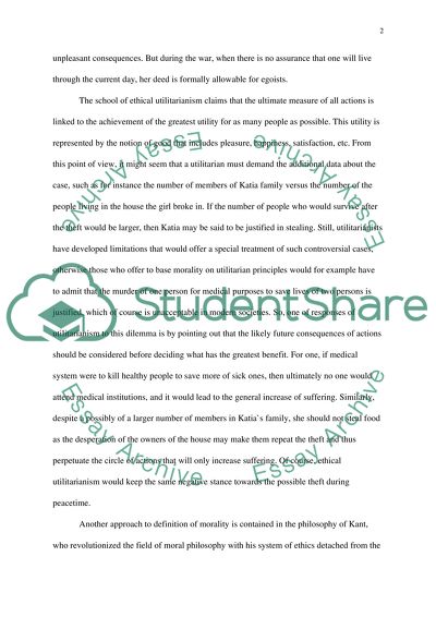 Ethics: Theory and Practice