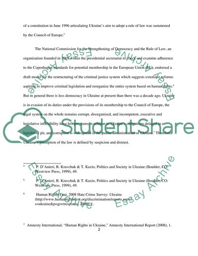 Transitional Justice in Post-Communist and Post-Conflict Societies: The Case of Ukraine