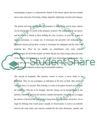 Teaching for Social Justice