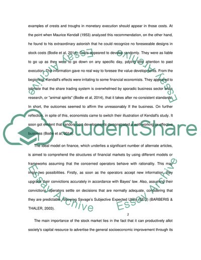 Stock Market Efficiency and Behavioural Finance