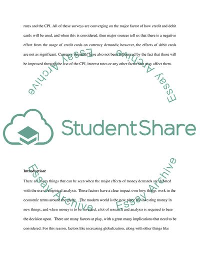 The influence of payment cards on currency demand in United Kingdom (2001-2010)