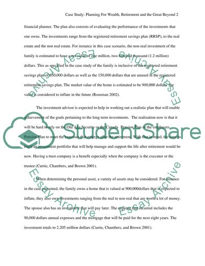 Planning For Wealth, Retirement and the Great Beyond