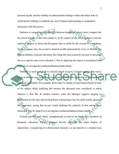 Analysis of Heart of Darkness