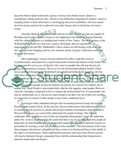 Stacy and Chuck Characters in Both Smart People and the Story Leak